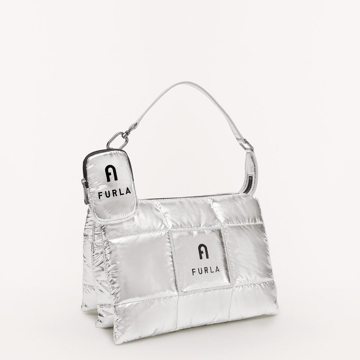 Furla Piuma Shoulder Bags Silver Women South Africa DO5396081